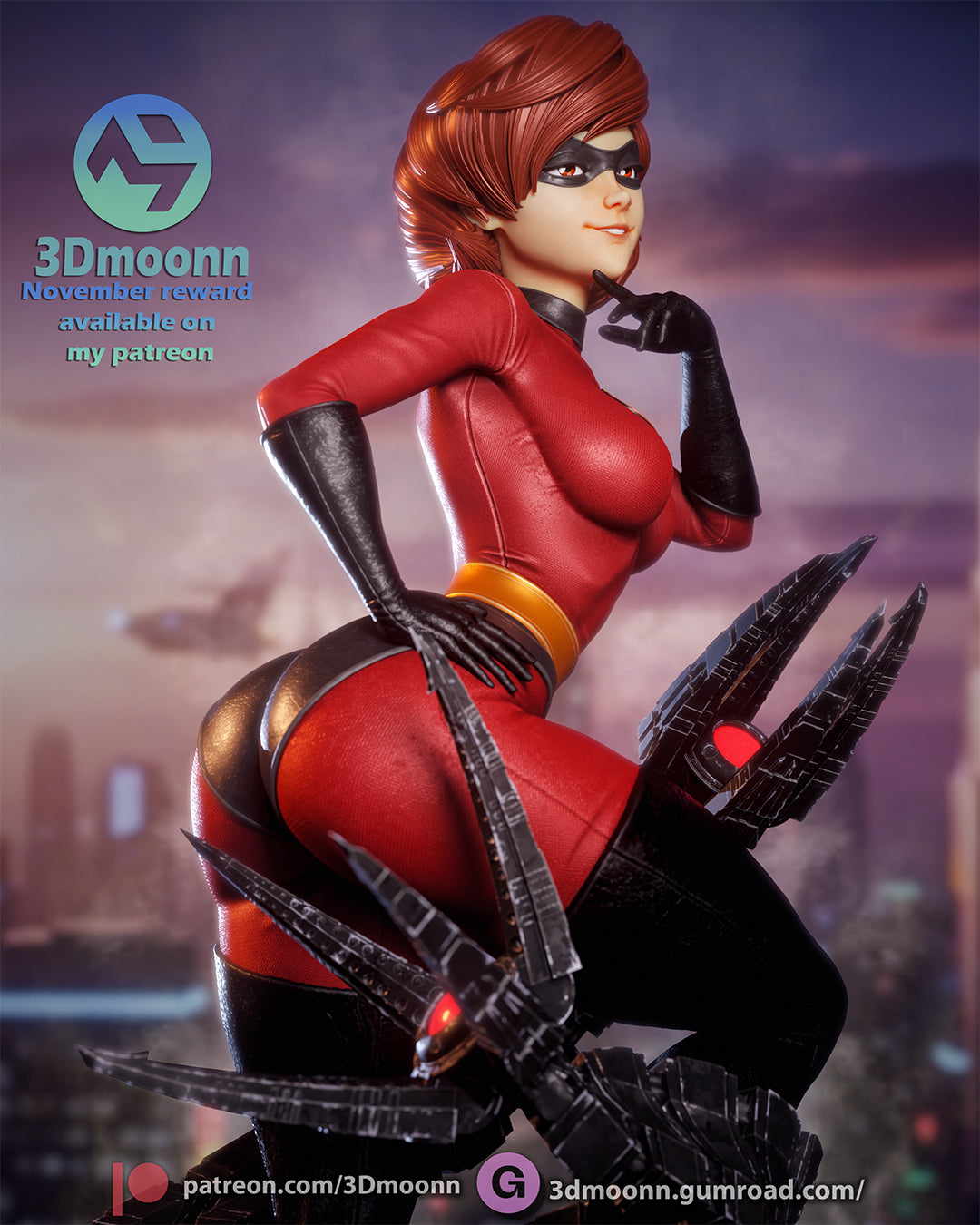 The Flexible Fighter | Maximum Detailed 12K 3D printed figure