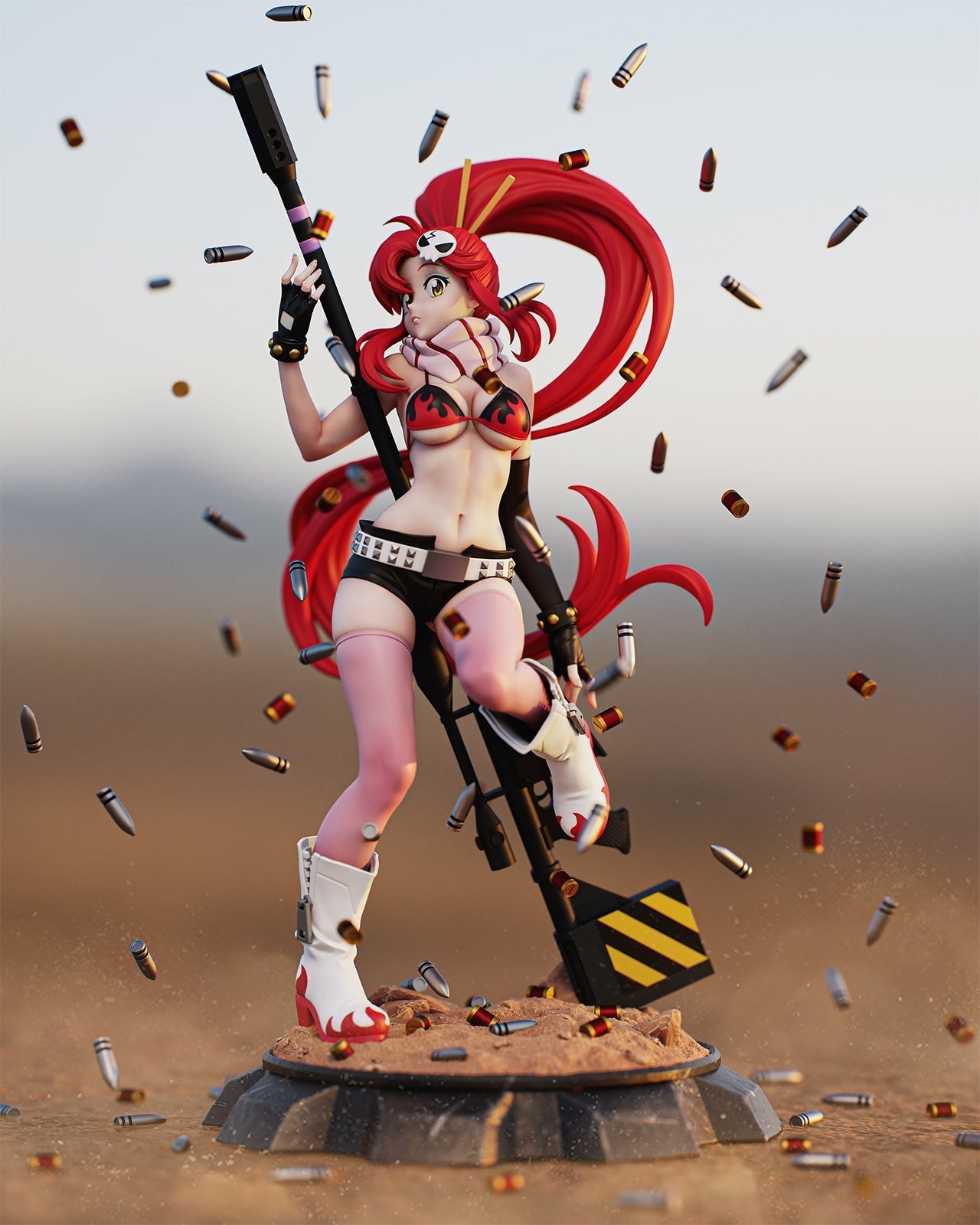 Red-Haired Sniper Statue