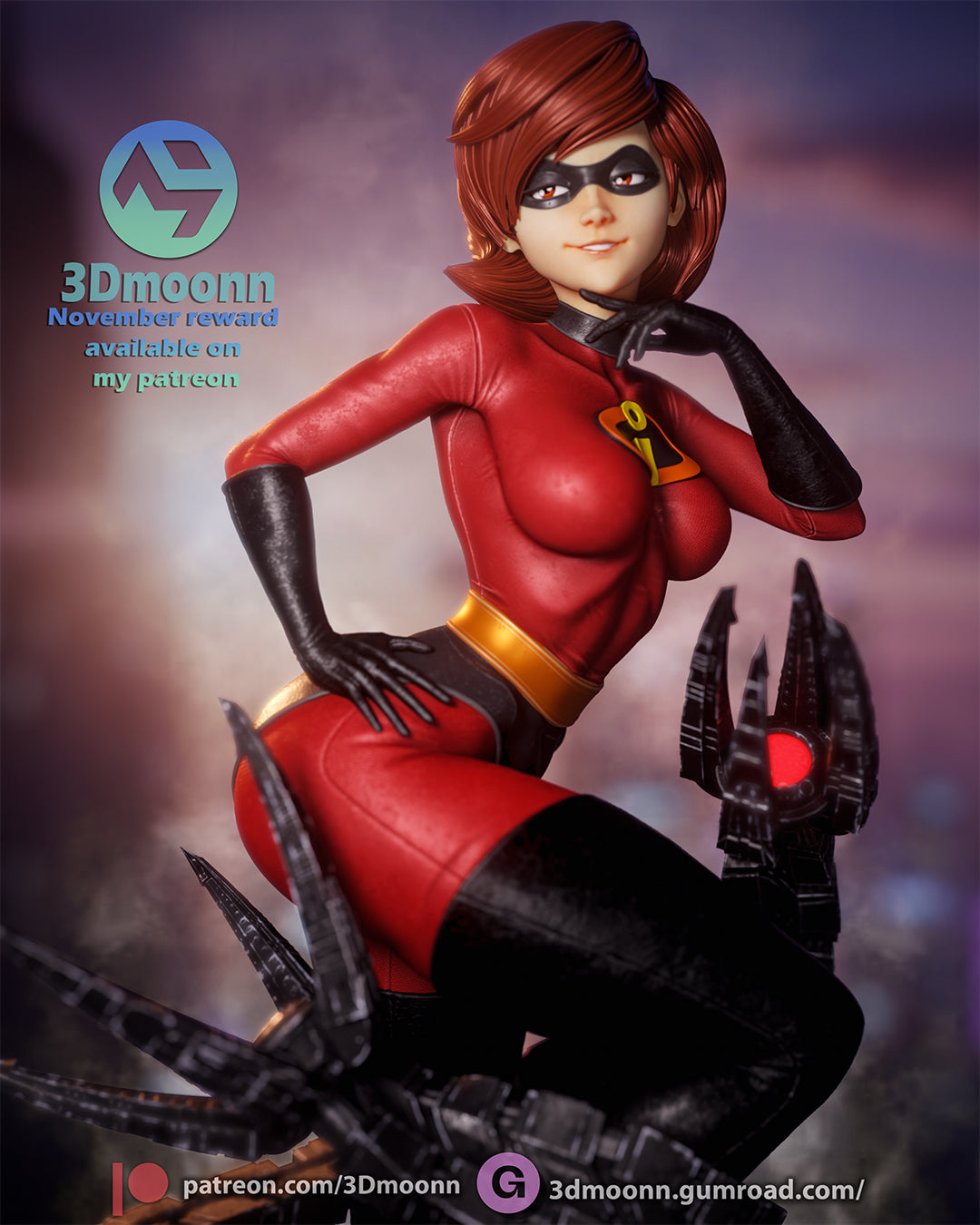 The Flexible Fighter | Maximum Detailed 12K 3D printed figure