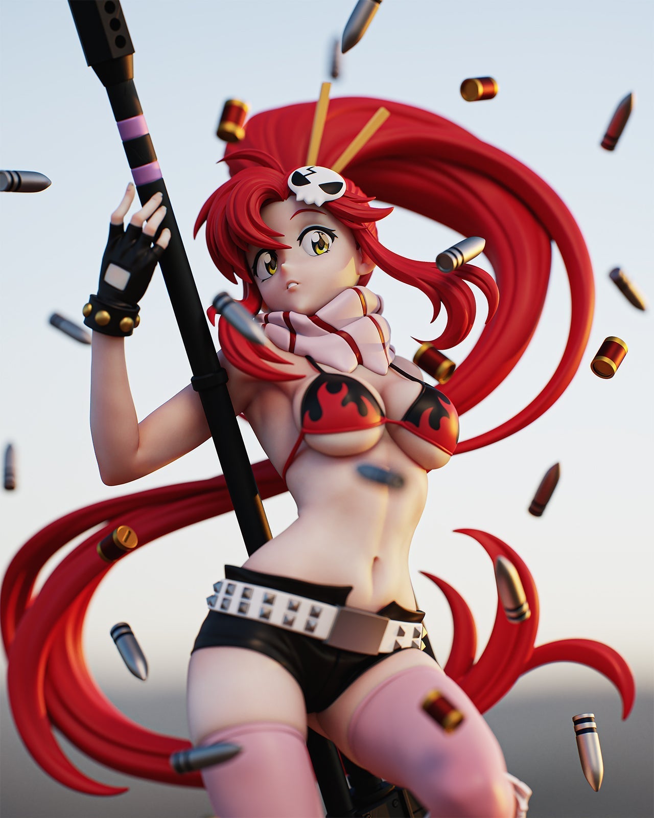 Red-Haired Sniper Statue
