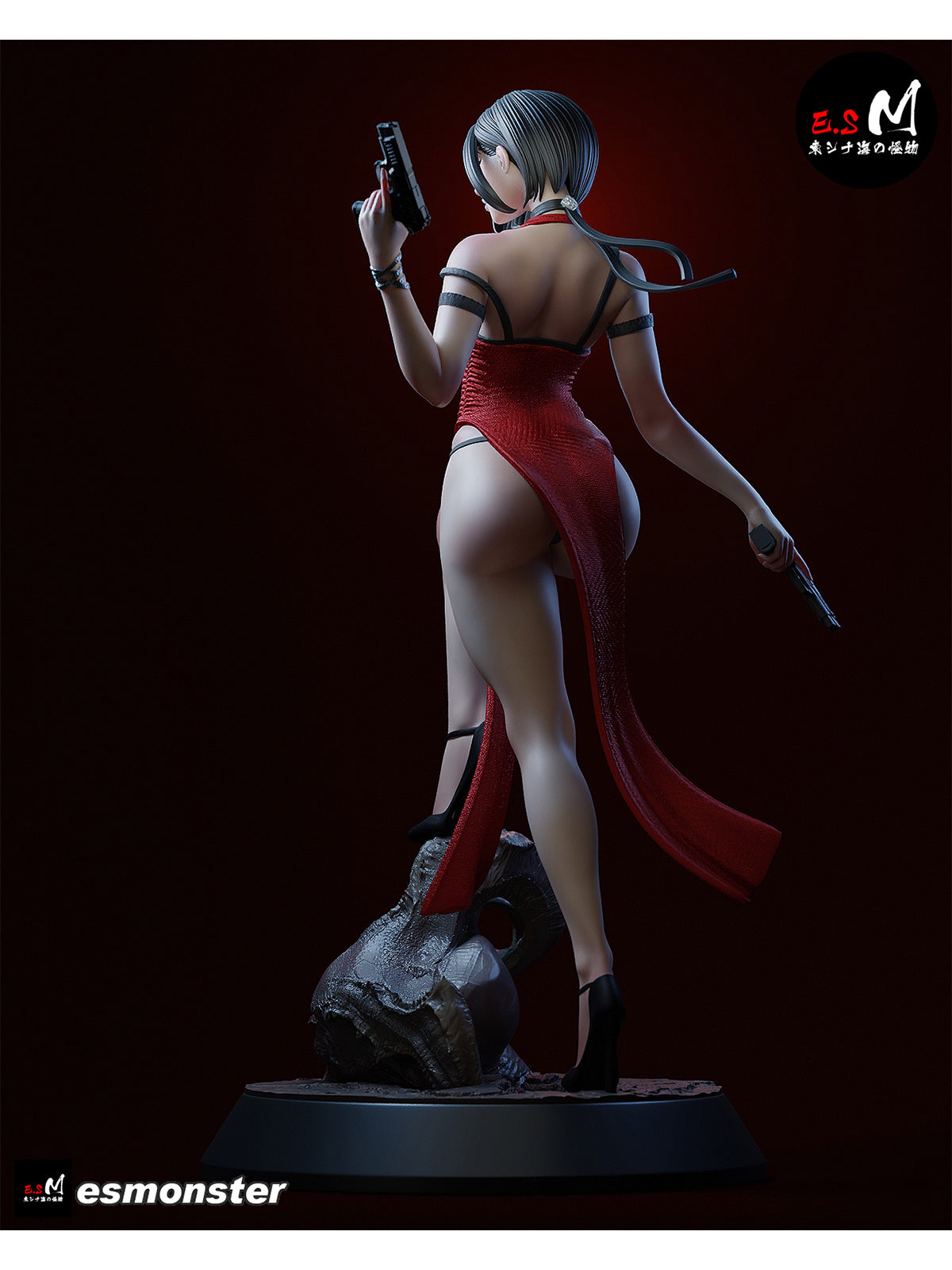The Woman in Red | Maximum Detailed 12K 3D printed figure