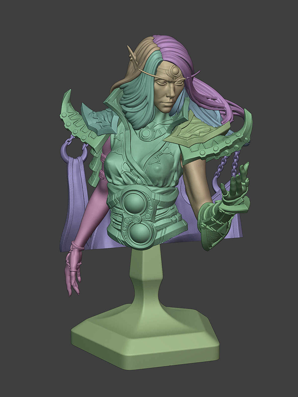 The Harbinger (Bust) | Maximum Detailed 12K 3D printed figure