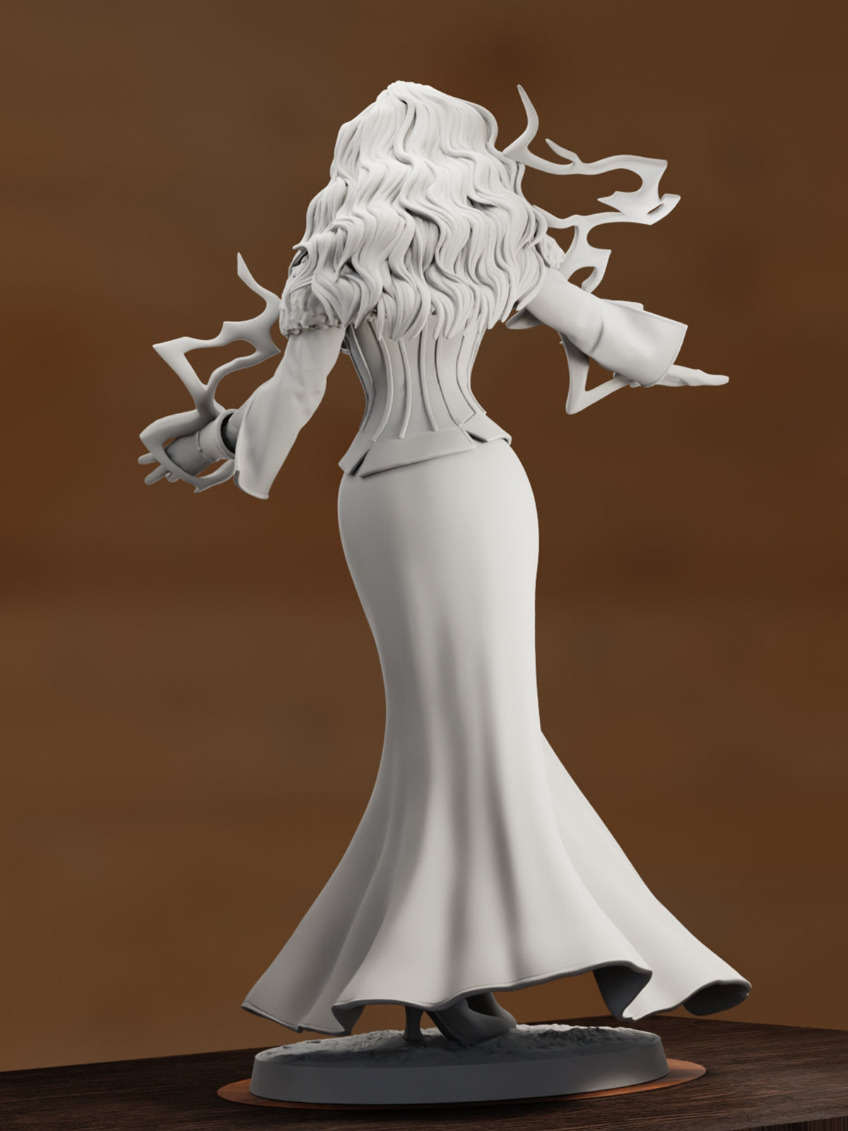 The Black Sorceress | Maximum Detailed 12K 3D printed figure