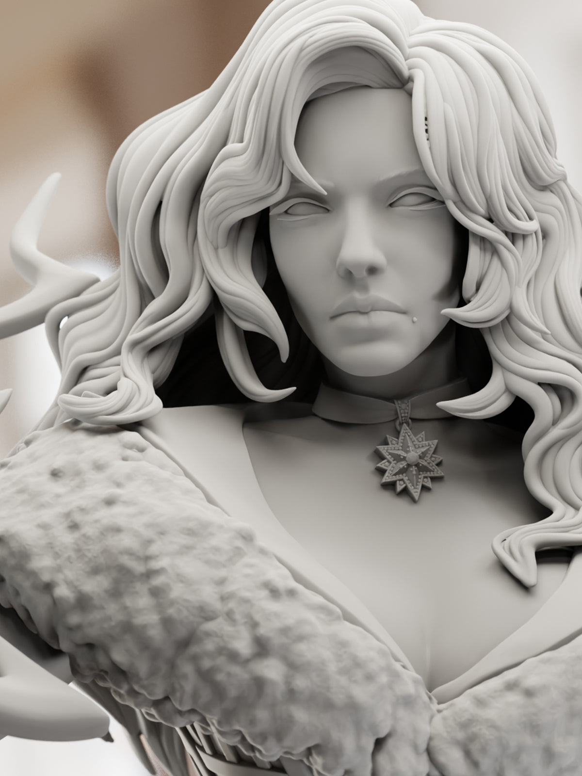 The Black Sorceress | Maximum Detailed 12K 3D printed figure
