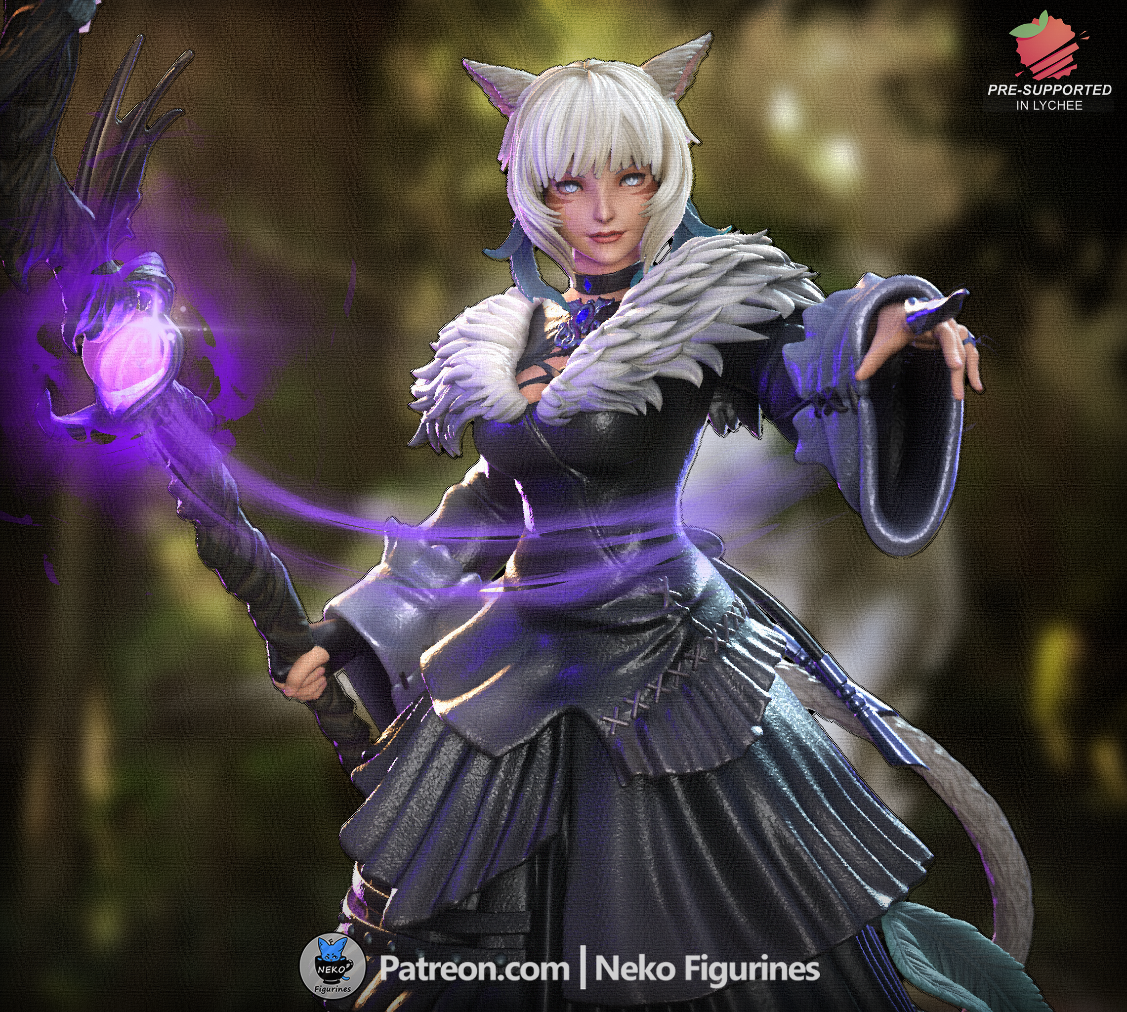 Night’s Blessed Sorceress Statue