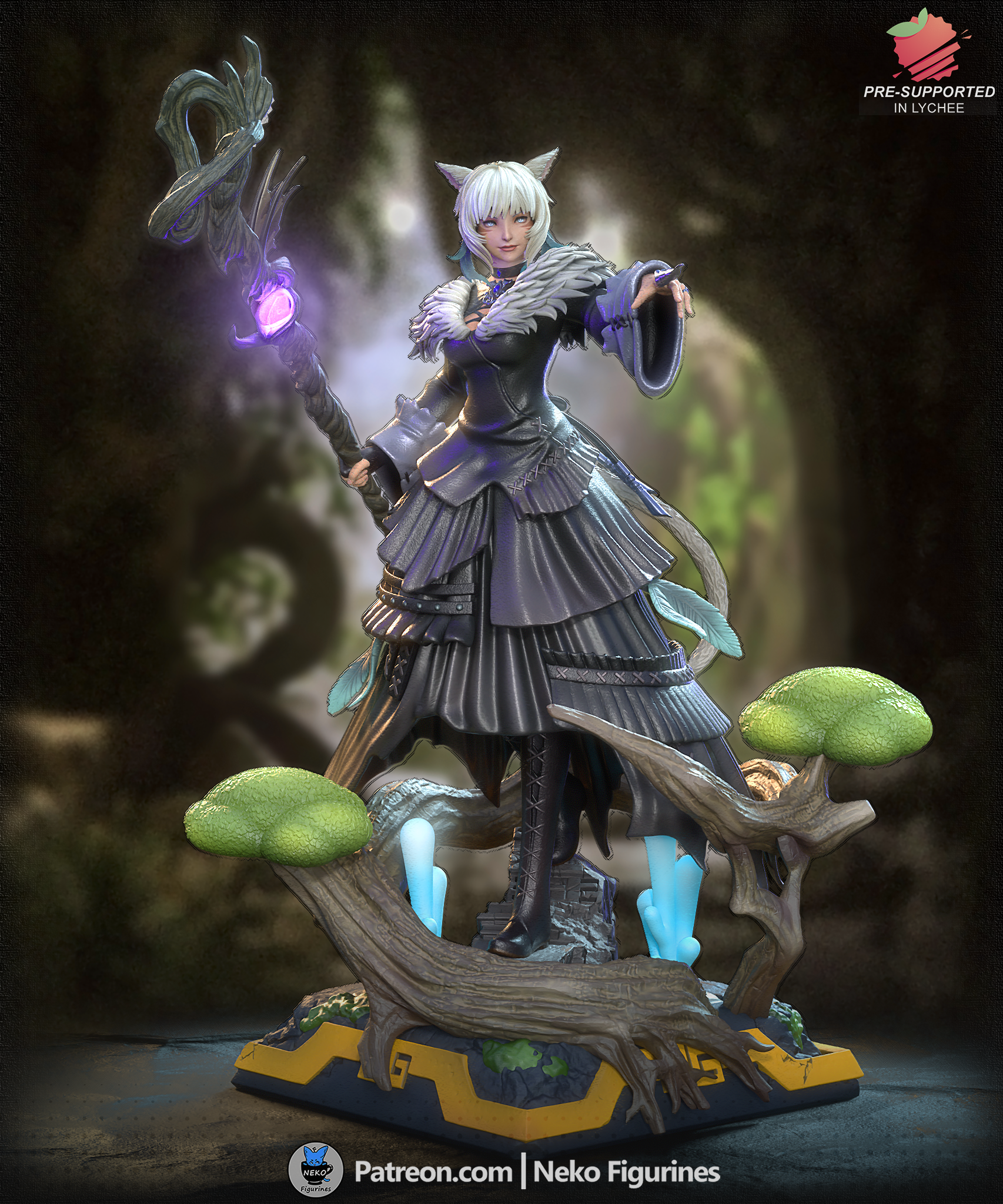 Night’s Blessed Sorceress Statue