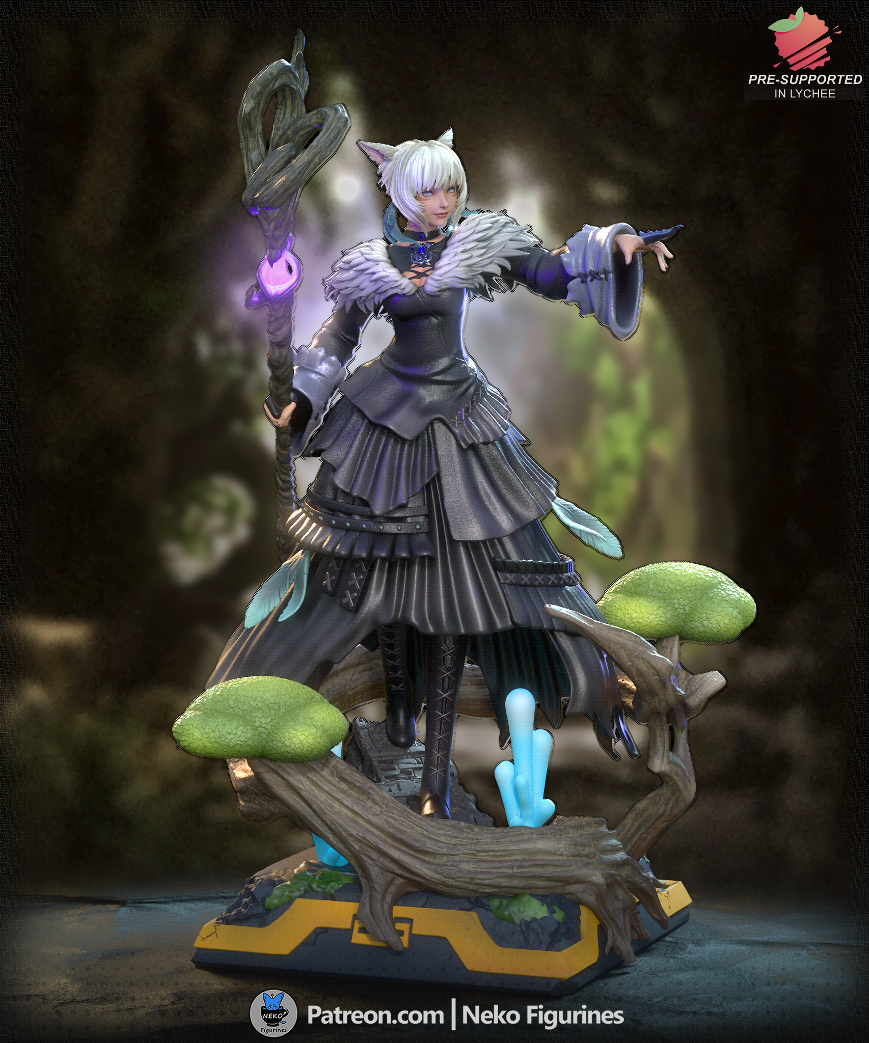 Night’s Blessed Sorceress Statue