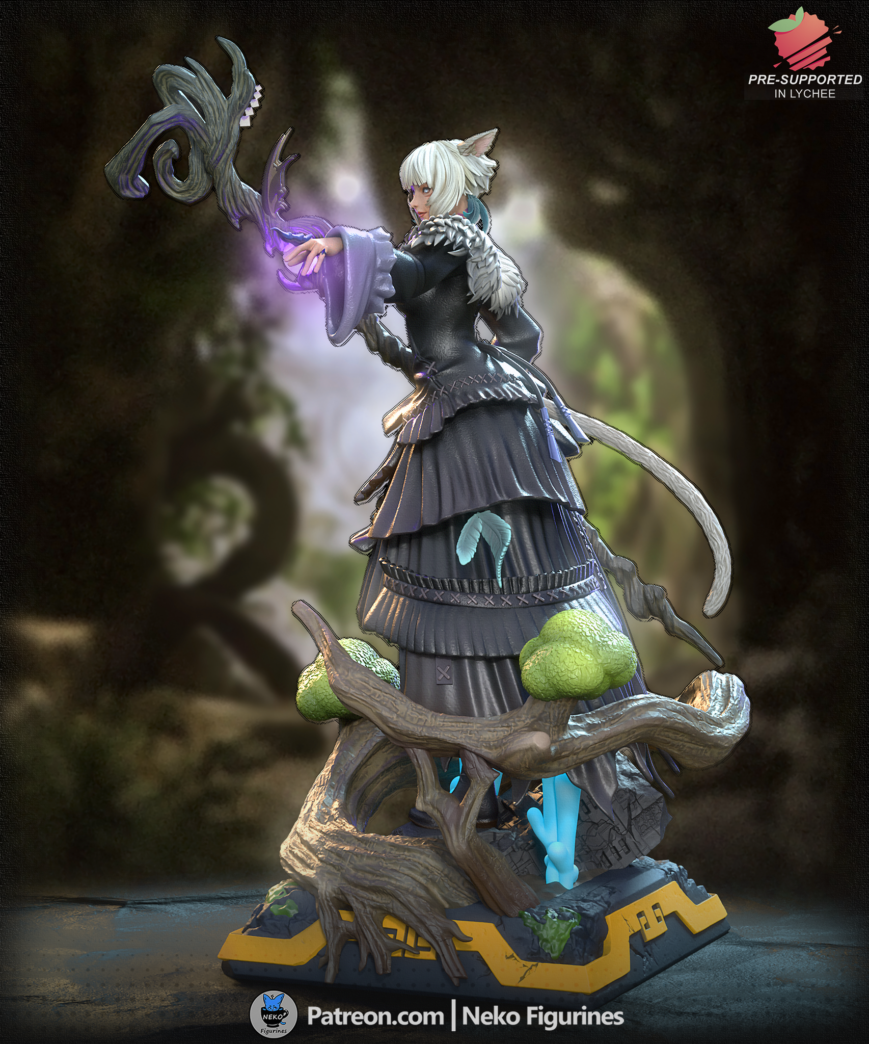 Night’s Blessed Sorceress Statue