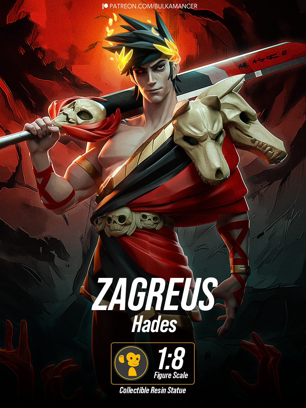 Underworld Prince | Maximum Detailed 12K 3D printed figure