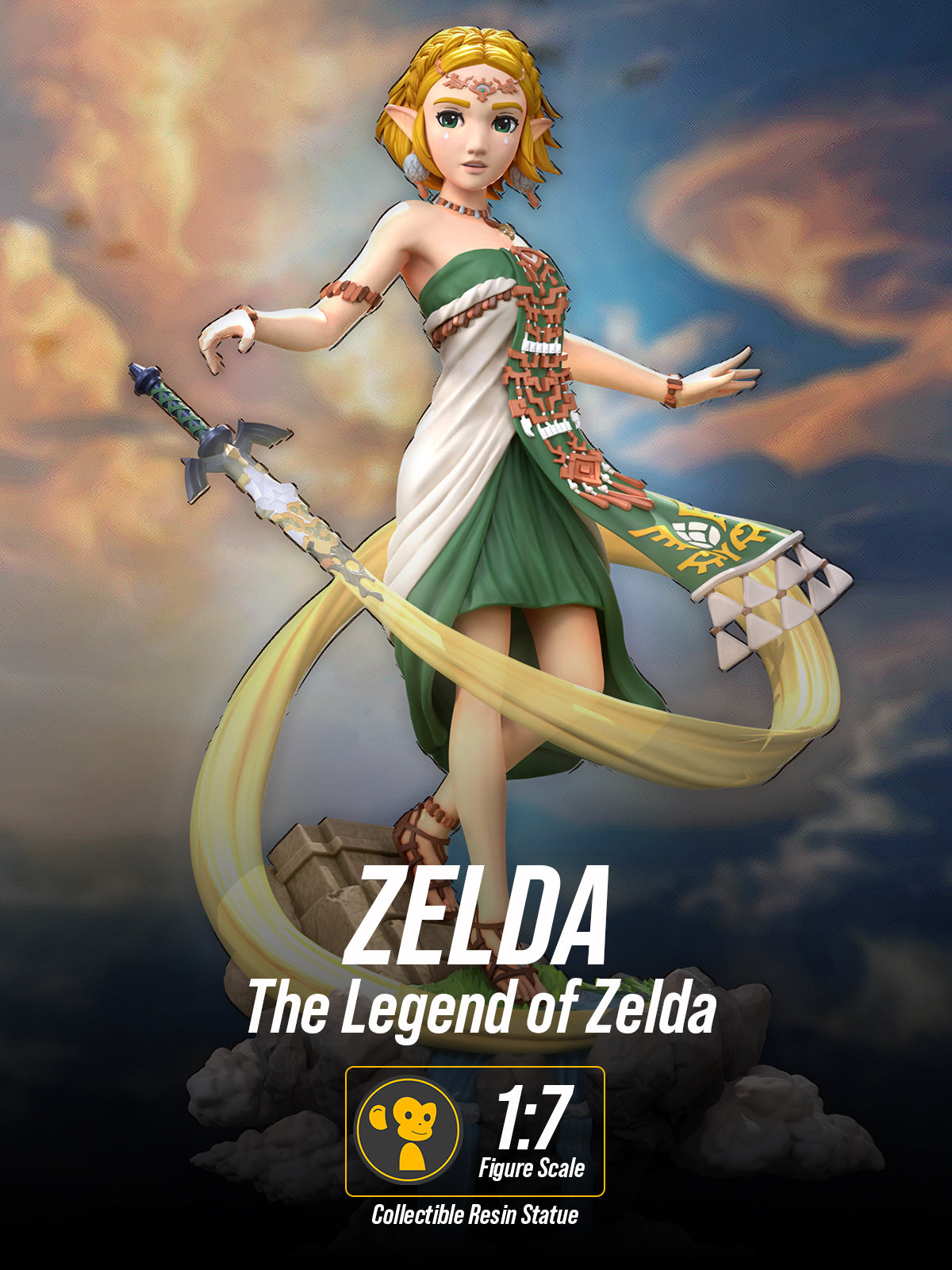 The Princess of Hyrule | Maximum Detailed 12K 3D printed figure