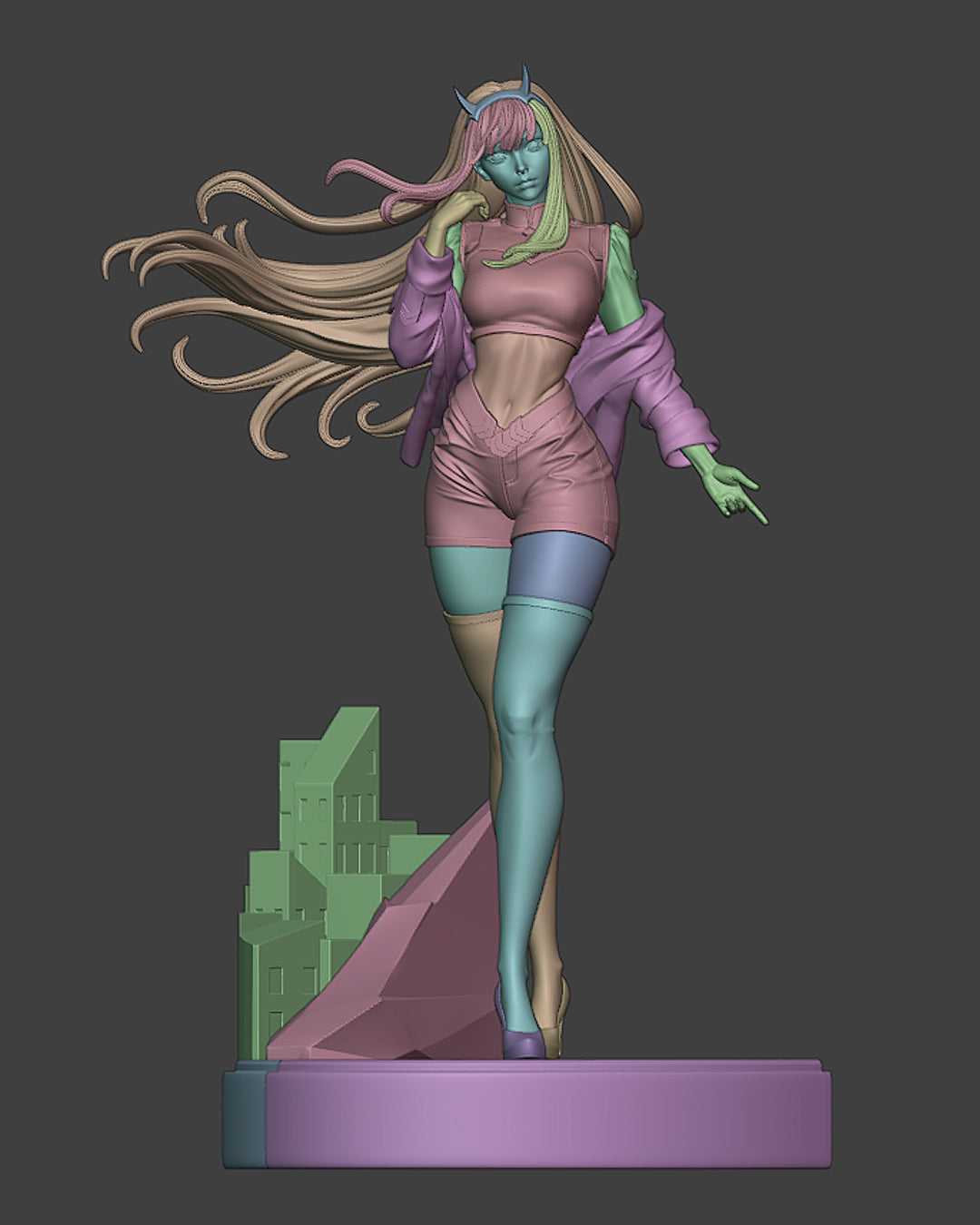 Zero Two Statue